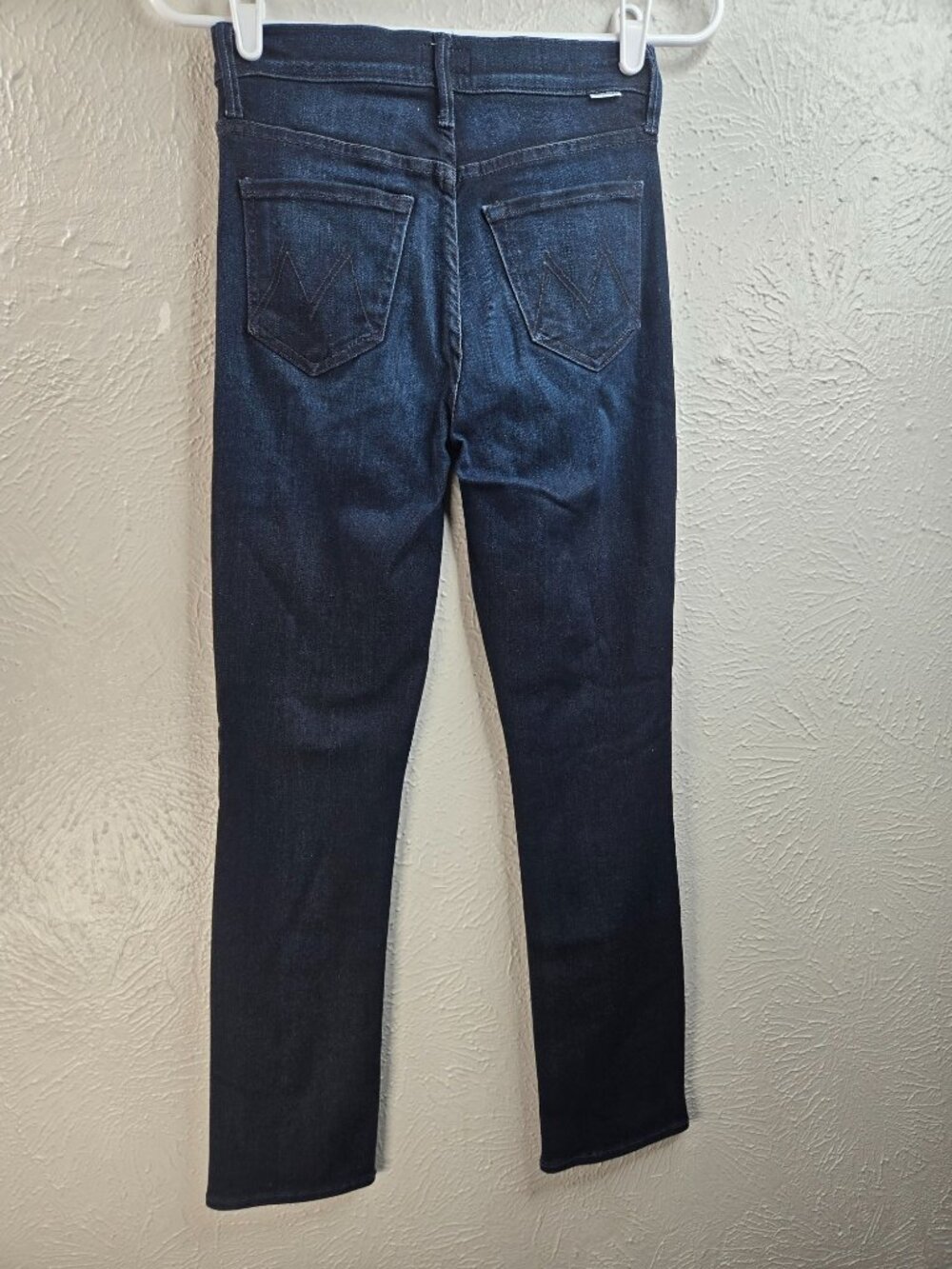 Mother Skinny Ankle Jeans 25 Dark Blue Denim High Rise Stretch Casual Minimalist - Picture 2 of 10